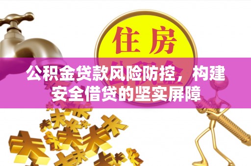 新泰公积金贷款风险防控，构建安全借贷的坚实屏障