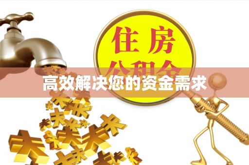 新泰高效解决您的资金需求